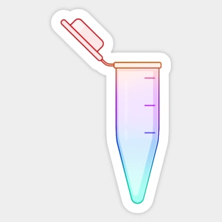 Rainbow Microcentrifuge tube Sticker